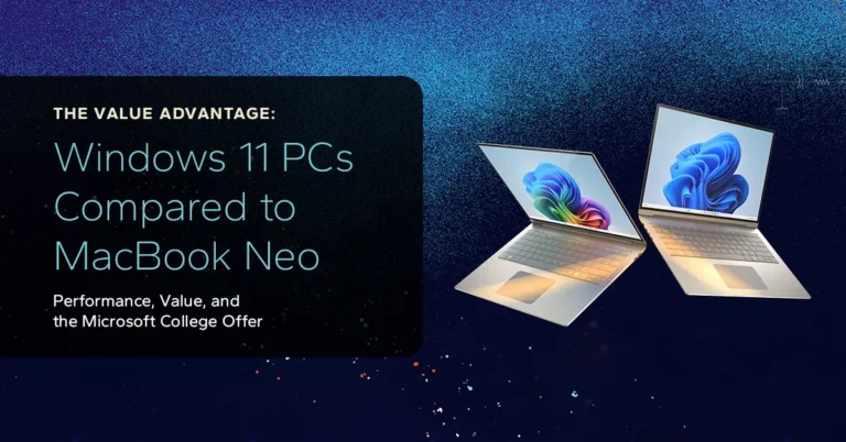 Windows 11 PCs Compared to MacBook Neo